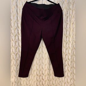 Nine West XXL Plum Colored Ponte Pants EUC